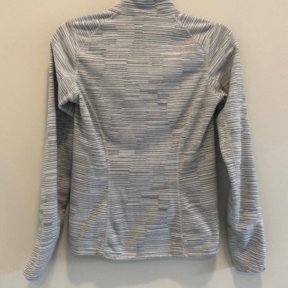 The North Face Glacier 1/4 Zip Mock Neck Medium Gray Fleece Pullover Jacket - Picture 9 of 16